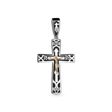 Подвеска из серебра 925 с бриллиантами