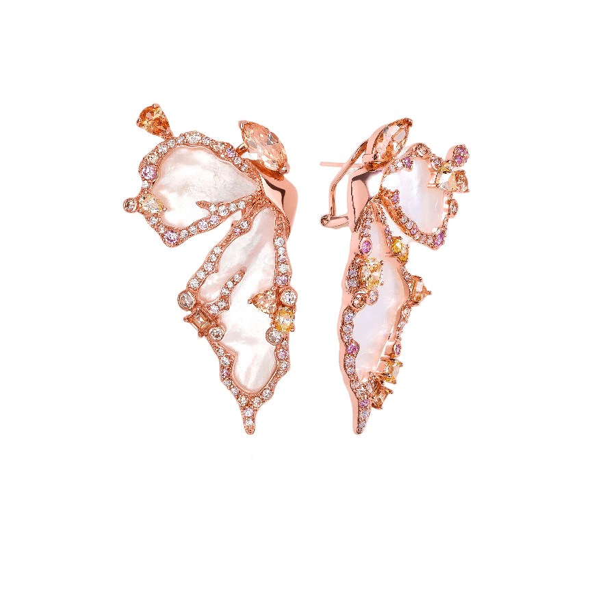 Серьги из серебра 925 с перламутром