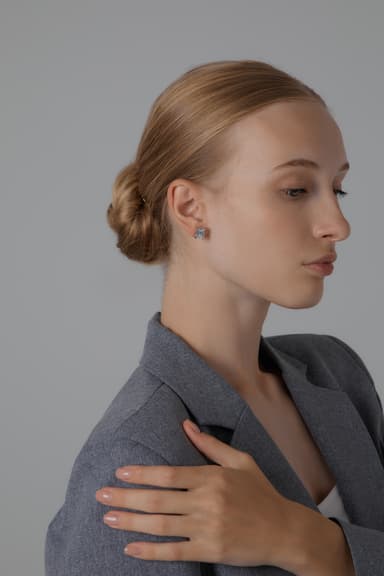 Серьги из серебра 925 с кубическим цирконием