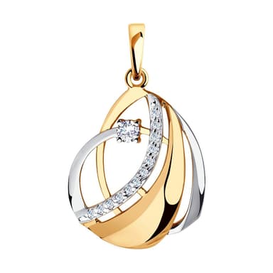 Подвеска из Золота 585 с фианитами