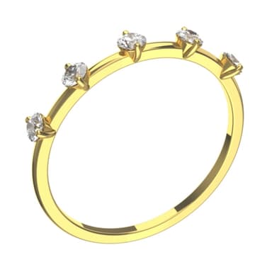 Кольцо из золота 585 с фианит