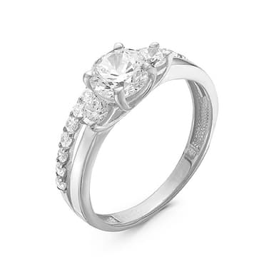 Кольцо из серебра 925 с фианитами