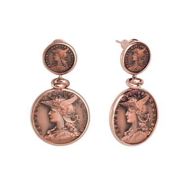 Серьги из бижутерный сплава без вставки