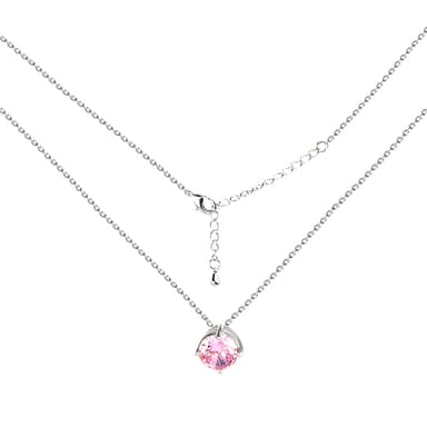 Колье из серебра 925 с кубическим цирконием