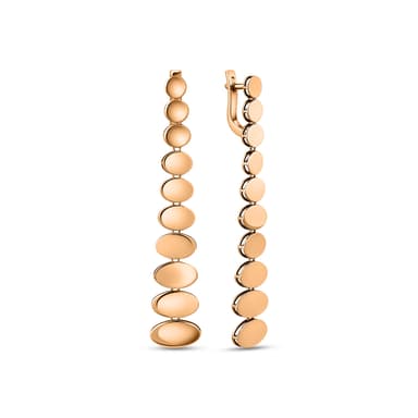 Серьги из серебра 925 без вставки