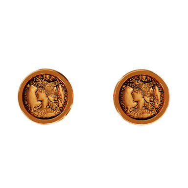 Серьги из бижутерный сплава без вставки