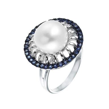 Кольцо из серебра 925 с жемчугом