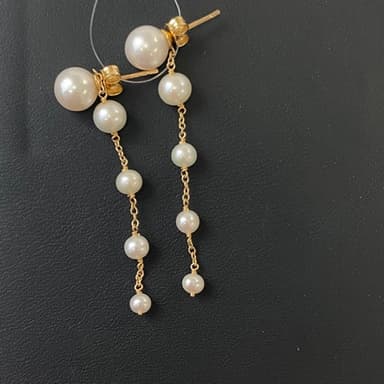 Серьги из золота 585 с жемчугом