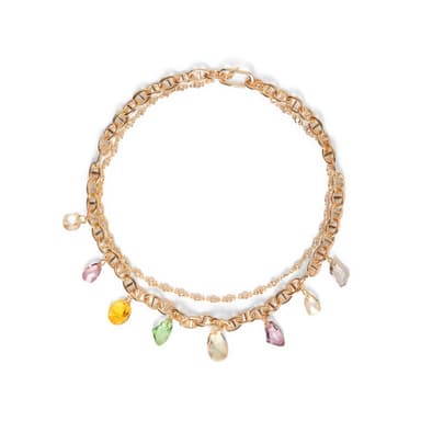 Колье из стали с кристаллом swarovski