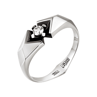 Кольцо из золота 585 с бриллиантом