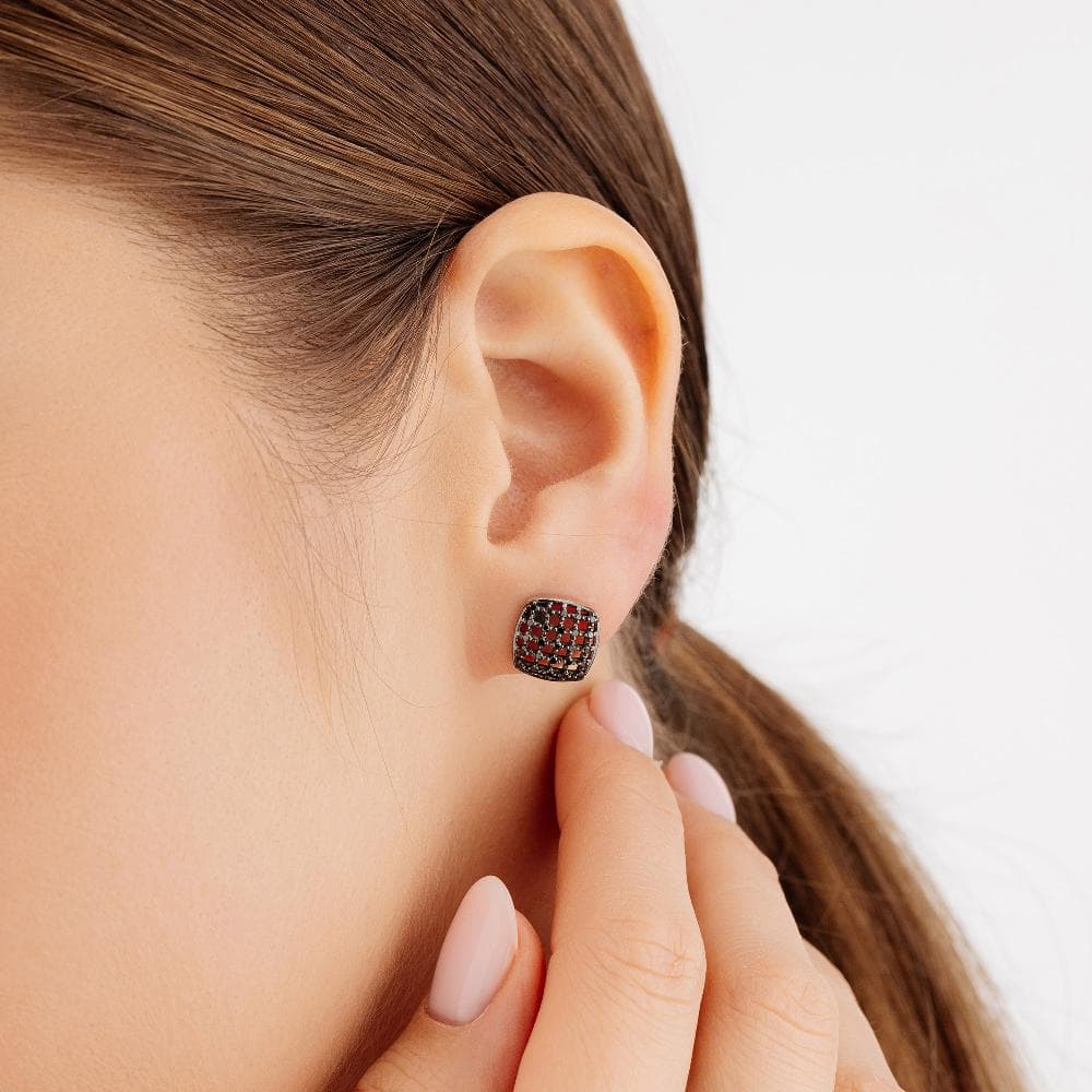 Серьги из золота 585 с бриллиантом