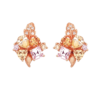 Серьги из серебра 925 с фианитами