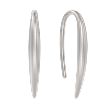 Серьги из серебра 925 без вставки