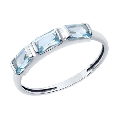 Кольцо из Золота 585 с топазами