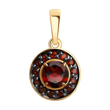 Подвеска из Золота 585 с гранатами