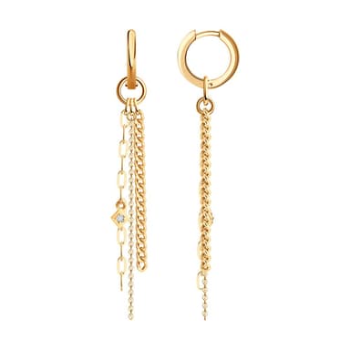 Серьги из Золота 585 с фианитами