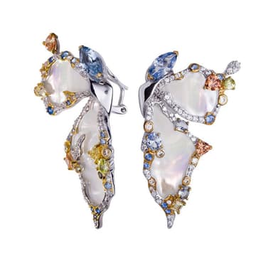 Серьги из серебра 925 с перламутром