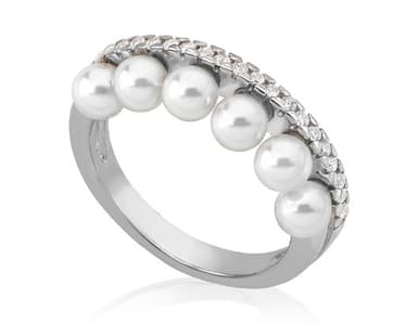 Кольцо из серебра 925 с жемчугом
