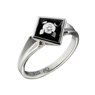 Кольцо из золота 585 с бриллиантами