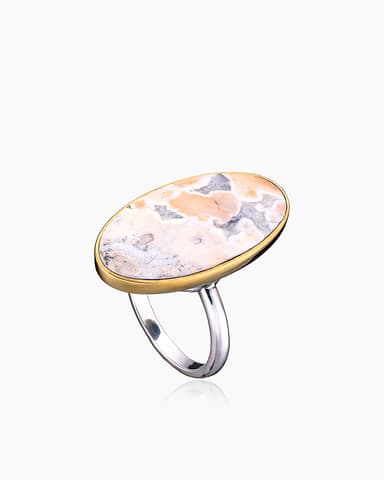 Кольцо из серебра 925 с яшмой