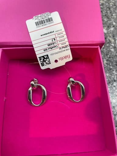 Серьги из серебра 925 без вставки