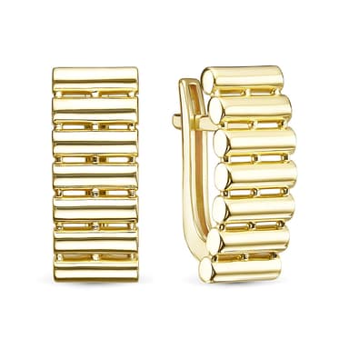 Серьги из золота 585 без вставки