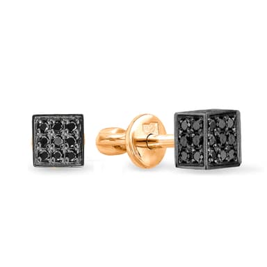 Серьги из золота 585 с бриллиантом