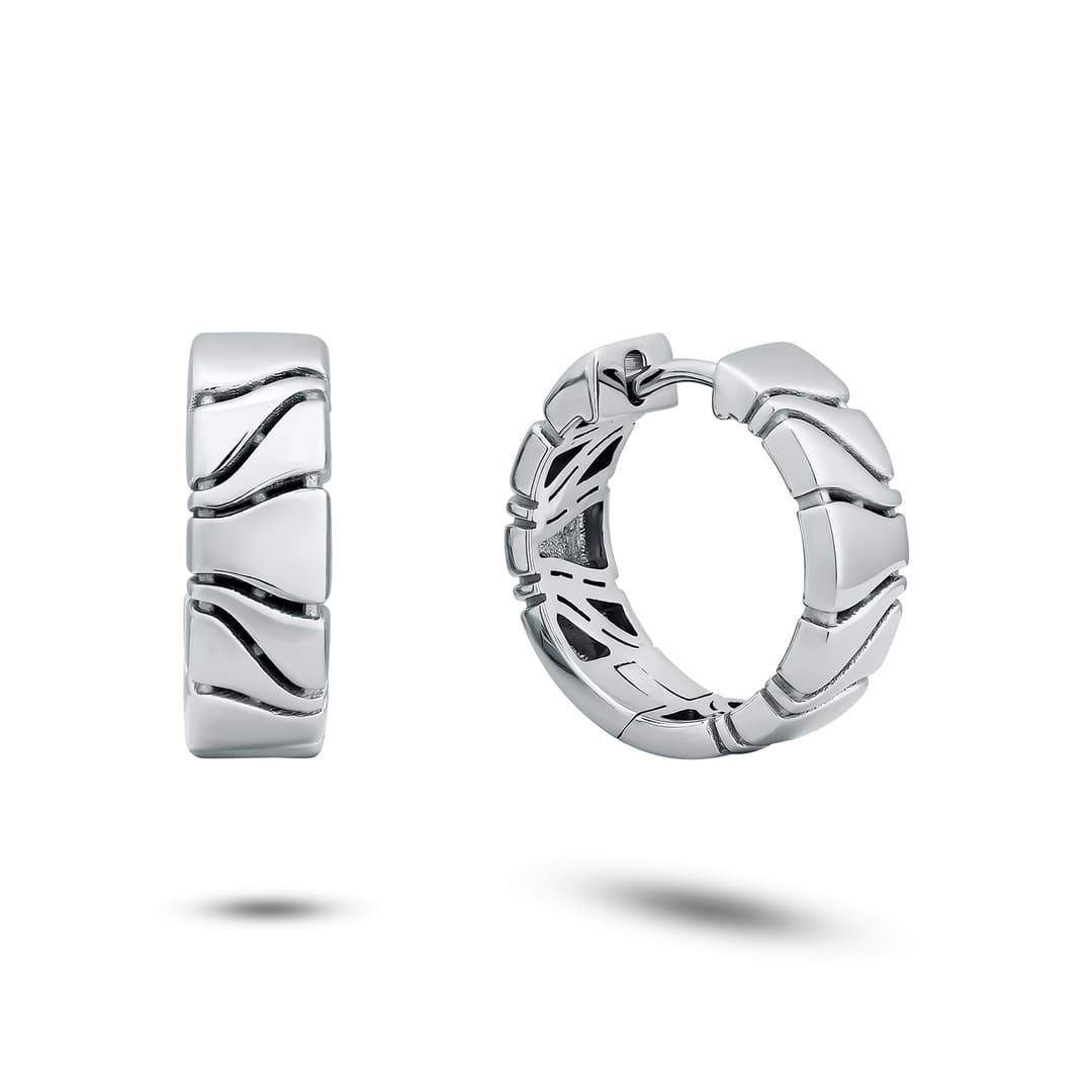 Серьги из серебра 925 без вставки