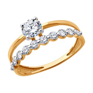 Кольцо из Золота 585 с фианитами