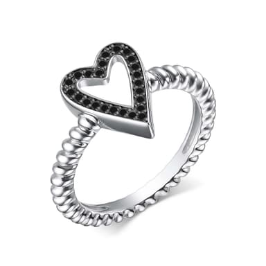 Кольцо из серебра 925 с кубическим цирконием