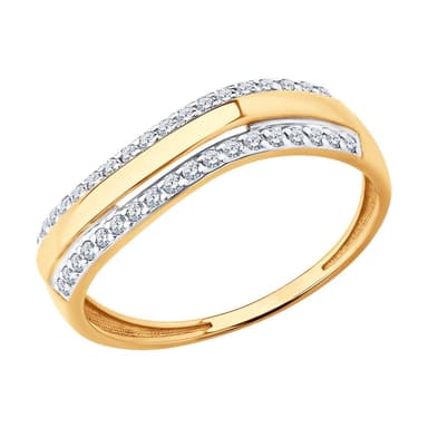 Кольцо из Золота 585 с фианитами