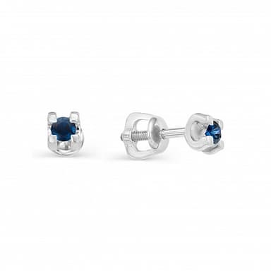 Серьги из золота 585 с сапфирами