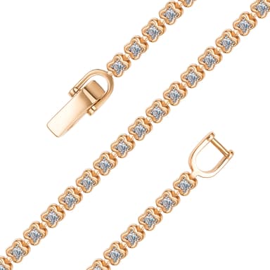 Браслет из золота 585 с бриллиантом