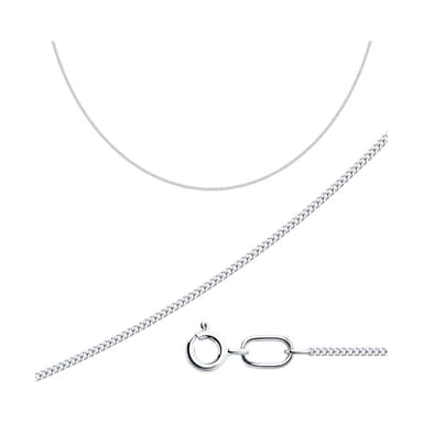 Цепь полновесная из серебра 925 без вставки