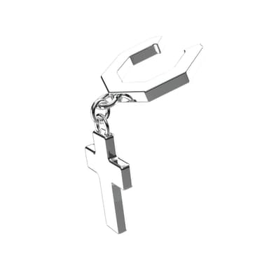 Серьги из серебра без вставки