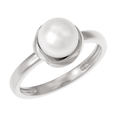 Кольцо из золота 585 с жемчугом