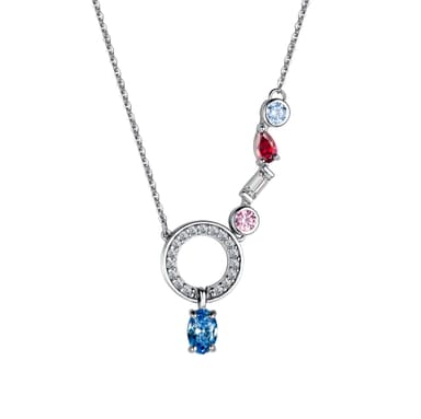 Колье из серебра 925 с кристаллами swarovski