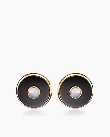 Серьги из серебра 925 с ониксами