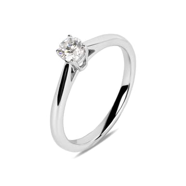 Кольцо из золота 585 с выращенным бриллиантом