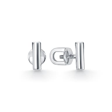 Серьги из серебра 925 без вставки