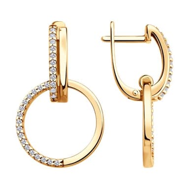 Серьги из Серебра 925 с фианитами