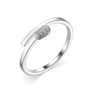 Кольцо из серебра 925 с кубическим цирконием