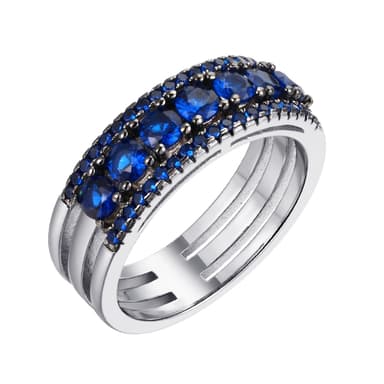 Кольцо из серебра 925 с фианитами