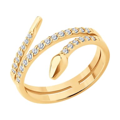 Кольцо из Золота 585 с фианитами