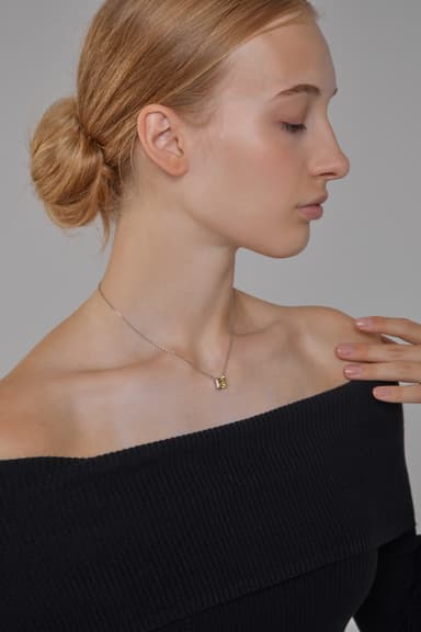 Колье из серебра 925 с кубическим цирконием