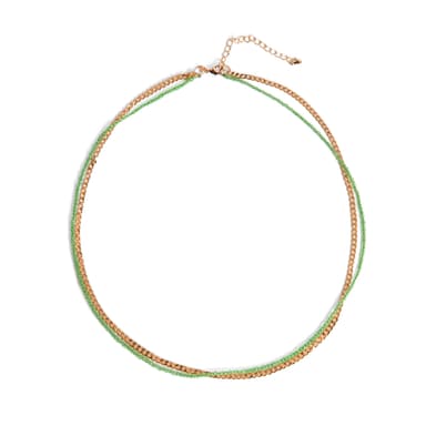 Колье из стали с шпинелем