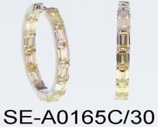 Серьги из серебра 925 с кубическим цирконием