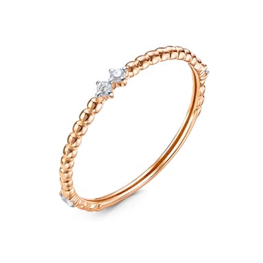 Кольцо из золота 585 с фианитами