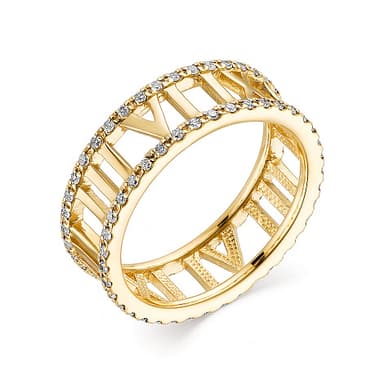 Кольцо из золота 585 с бриллиантом