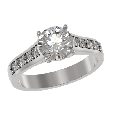 Кольцо из серебра 925 с фианитами